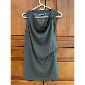 Simply Vera Wang Dress Womens Green Midi Size XS Sleeveless Business Summer Fall